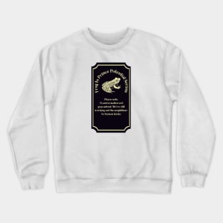 Potion Label: Frog to Prince Potential Serum, Halloween Crewneck Sweatshirt